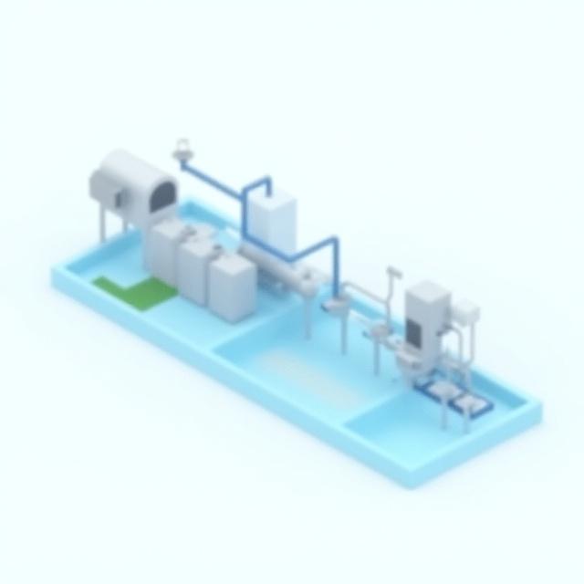 Teknisk illustration af vandrensningssystemet